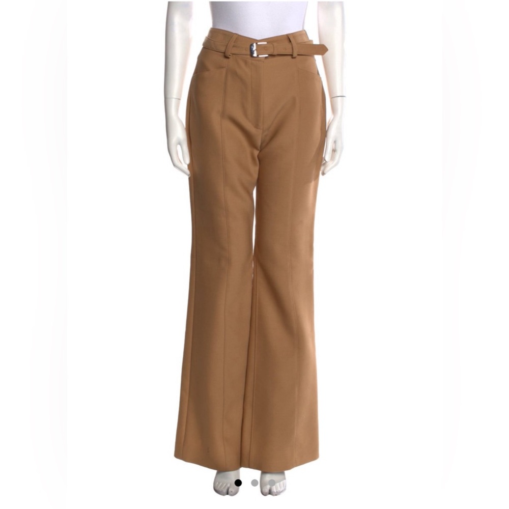 Proenza Schouler Camel-Colored High-Waisted Boot Cut Pants - US Size 8